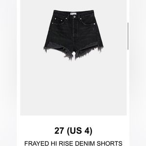 Zara jean shorts